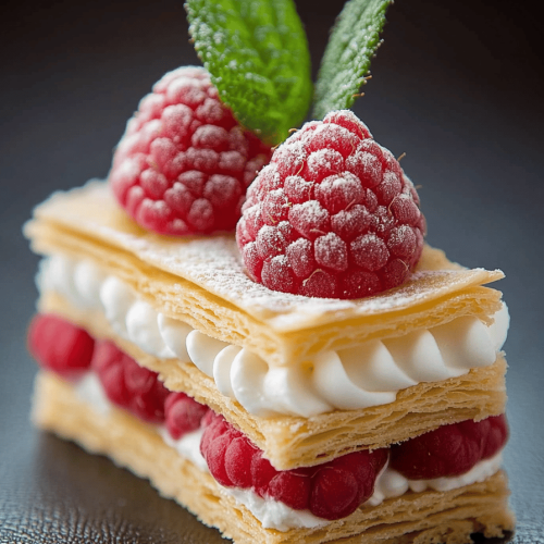 Raspberry Mille-Feuille Cookies