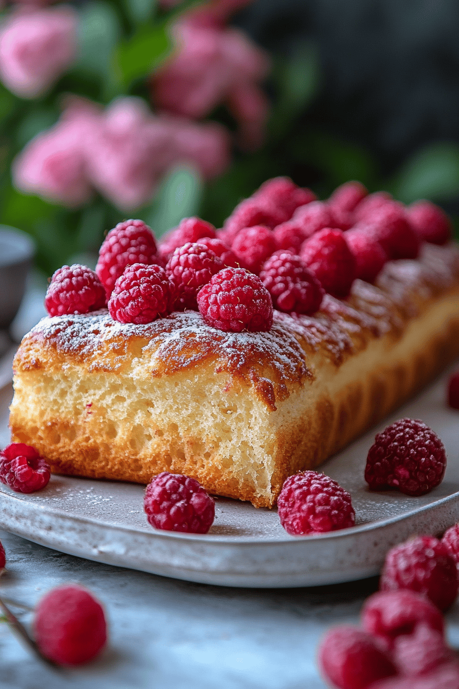 Raspberry Swirl Brioche final dish beautifully presented and ready to serve