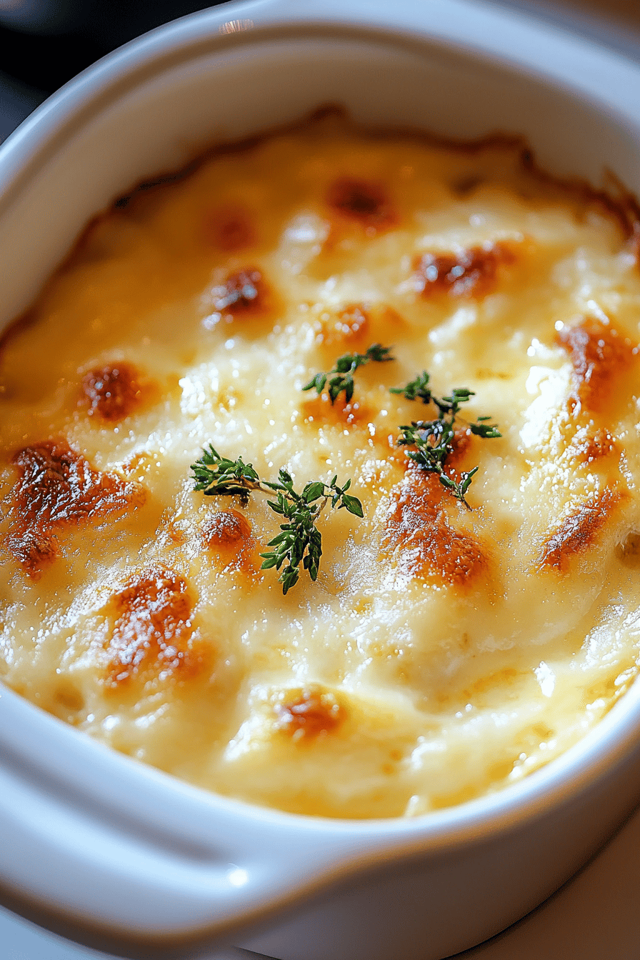 Ruth's Chris Potatoes au Gratin ingredients organized and measured on kitchen counter