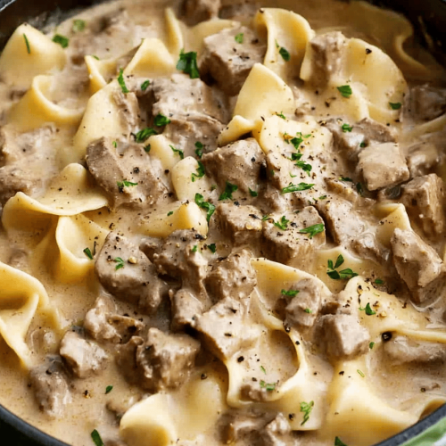 Slow Cooker Beef Stroganoff