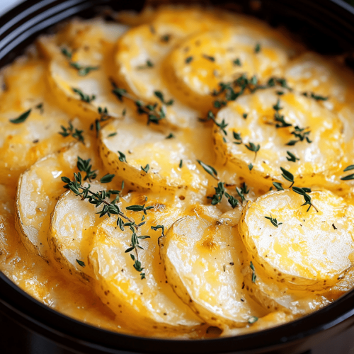 Slow Cooker Scalloped Potatoes
