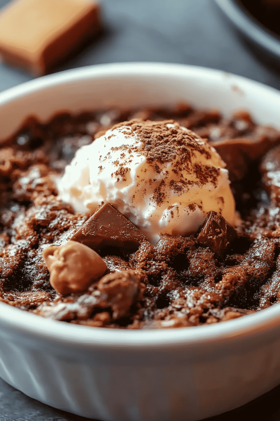 Southern Chocolate Cobbler Recipe ingredients organized and measured on kitchen counter