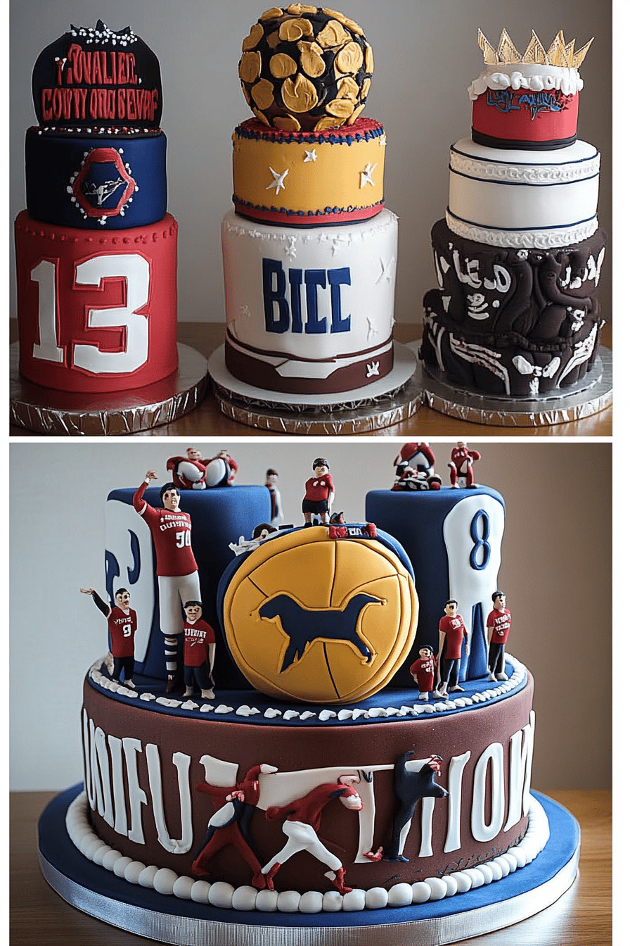 Sports Fan Cake Ideas final dish beautifully presented and ready to serve
