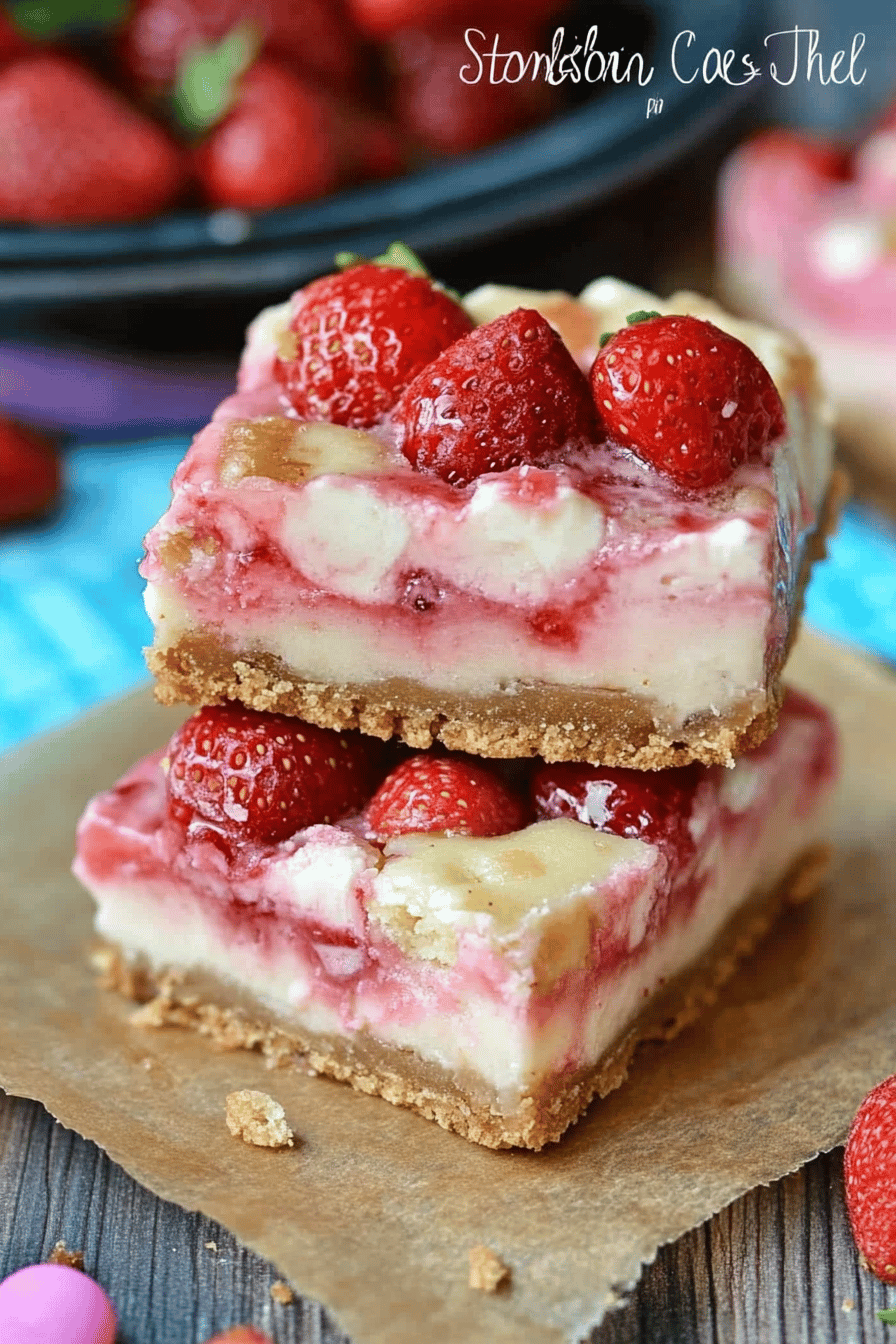 Strawberries Cream Magic Bars
