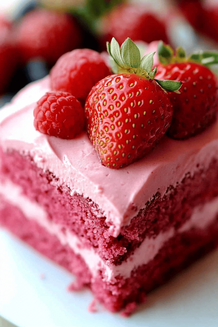 Strawberry Cake Tips ingredients organized and measured on kitchen counter