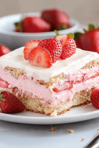 Strawberry Eclair Cake