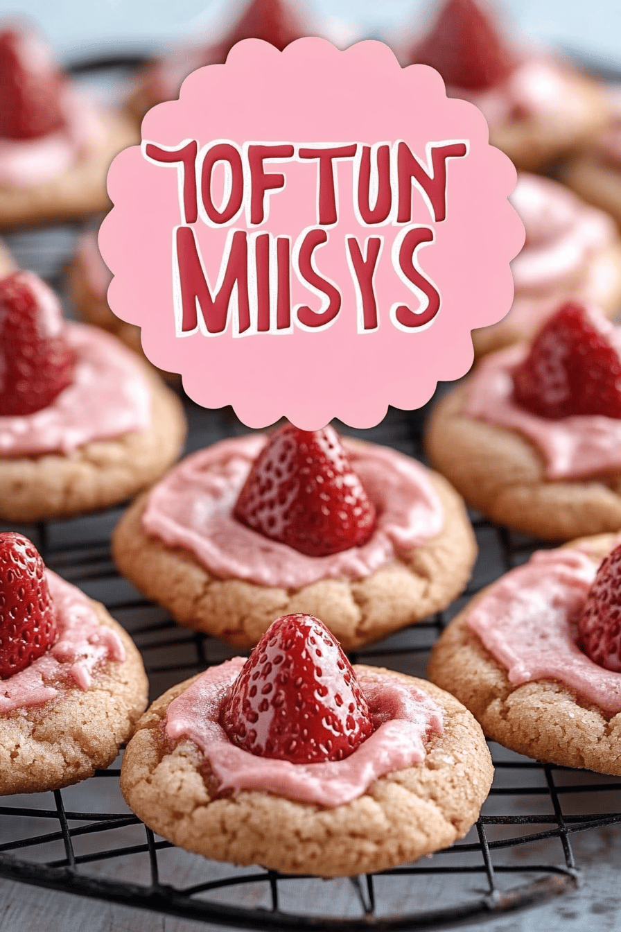 Strawberry Kiss Cookies slice on plate showing perfect texture and swirl pattern