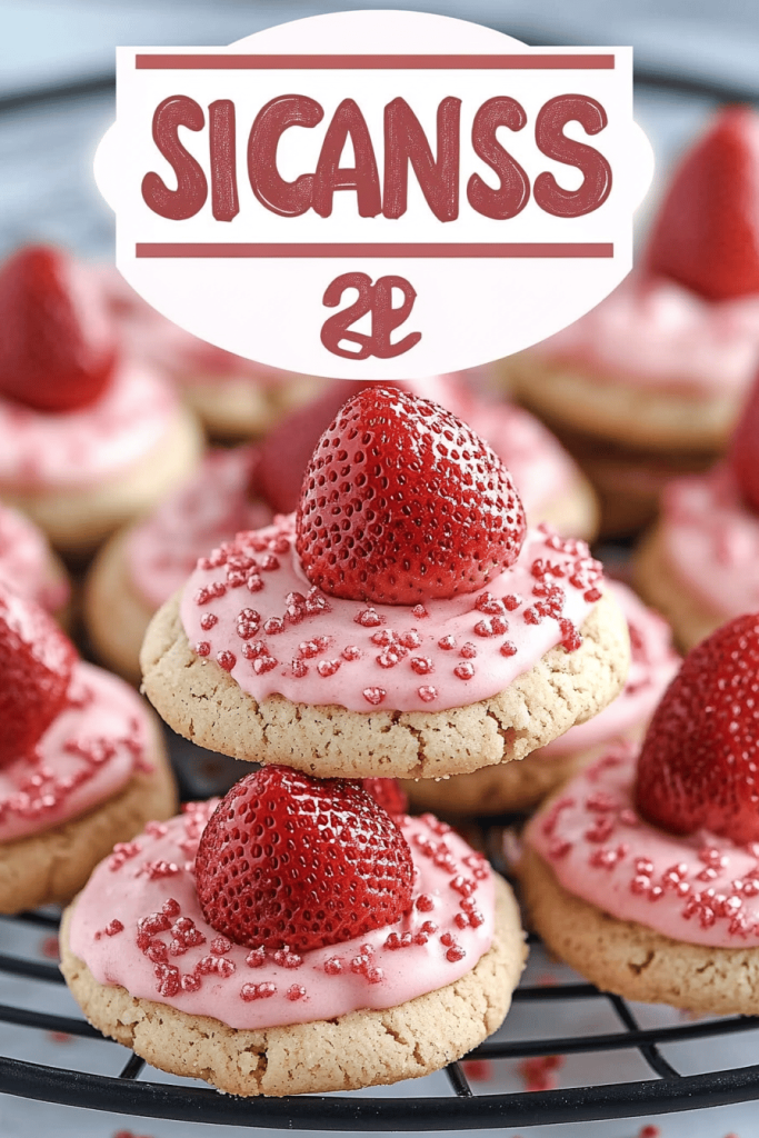 Strawberry Kiss Cookies Recipe