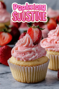 Strawberry Surprise Cupcakes