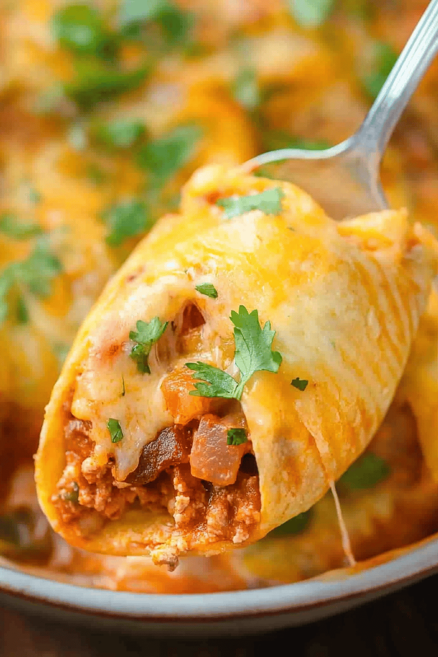 Stuffed Taco Shells ingredients organized and measured on kitchen counter