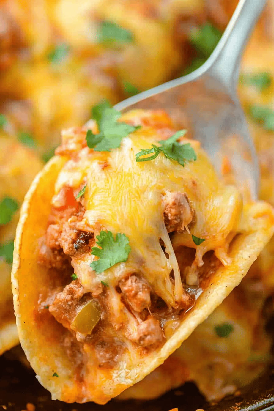 Stuffed Taco Shells final dish beautifully presented and ready to serve