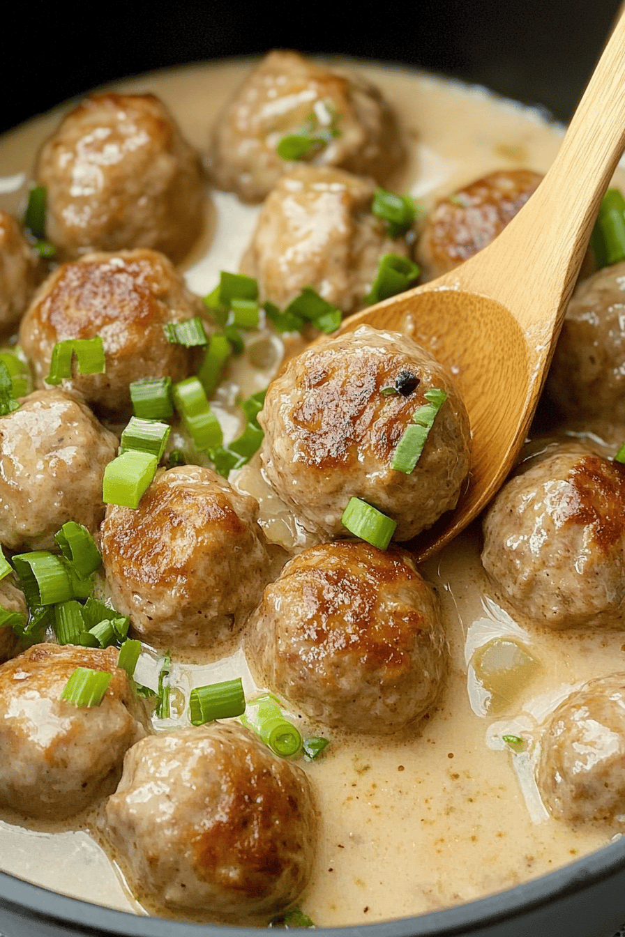Swedish Meatballs Recipe final dish beautifully presented and ready to serve