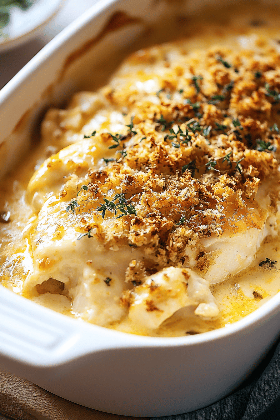 Swiss Chicken Casserole Tips slice on plate showing perfect texture and swirl pattern