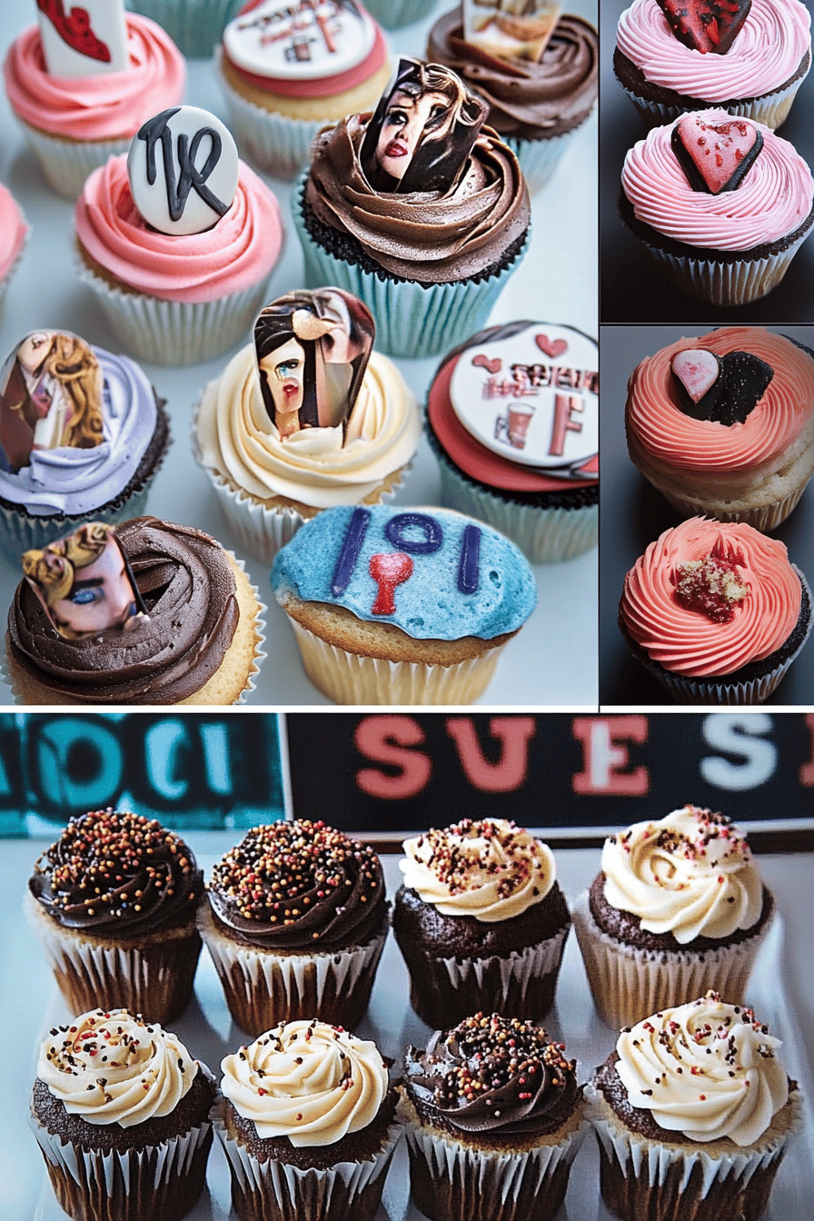 Taylor Swift Cupcakes final dish beautifully presented and ready to serve