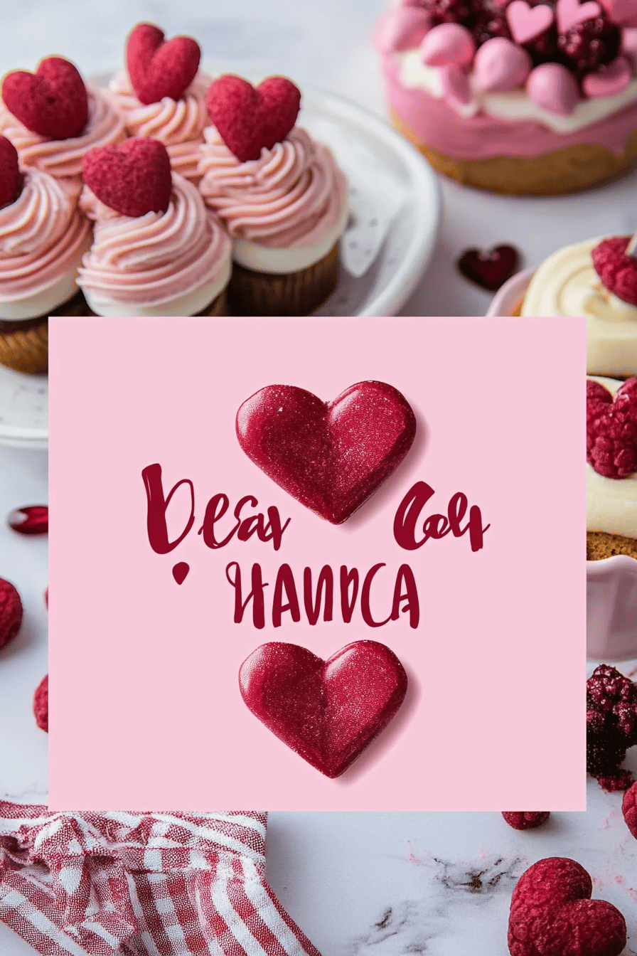 Valentine's Day Desserts final dish beautifully presented and ready to serve