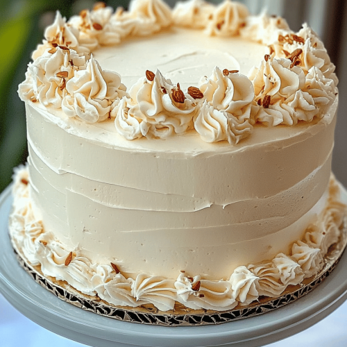 White Almond Wedding Cake Recipe