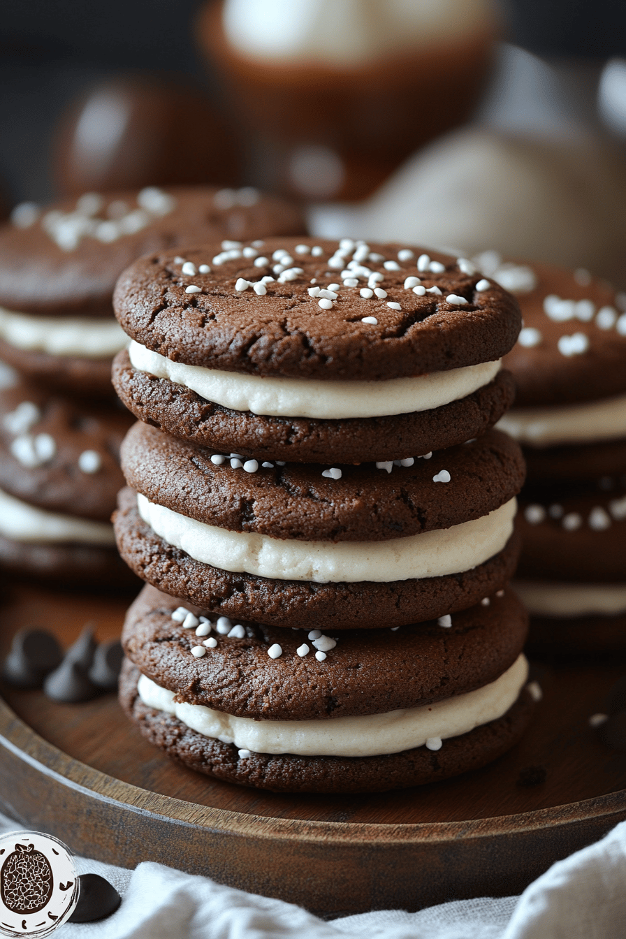 Whoopie Pie Cookies final dish beautifully presented and ready to serve