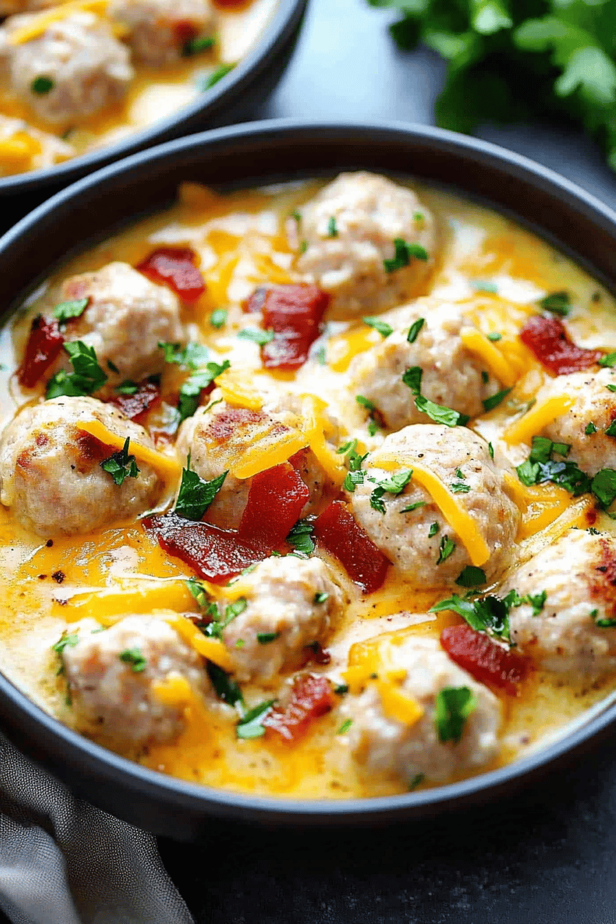 baked meatballs recipe final dish beautifully presented and ready to serve