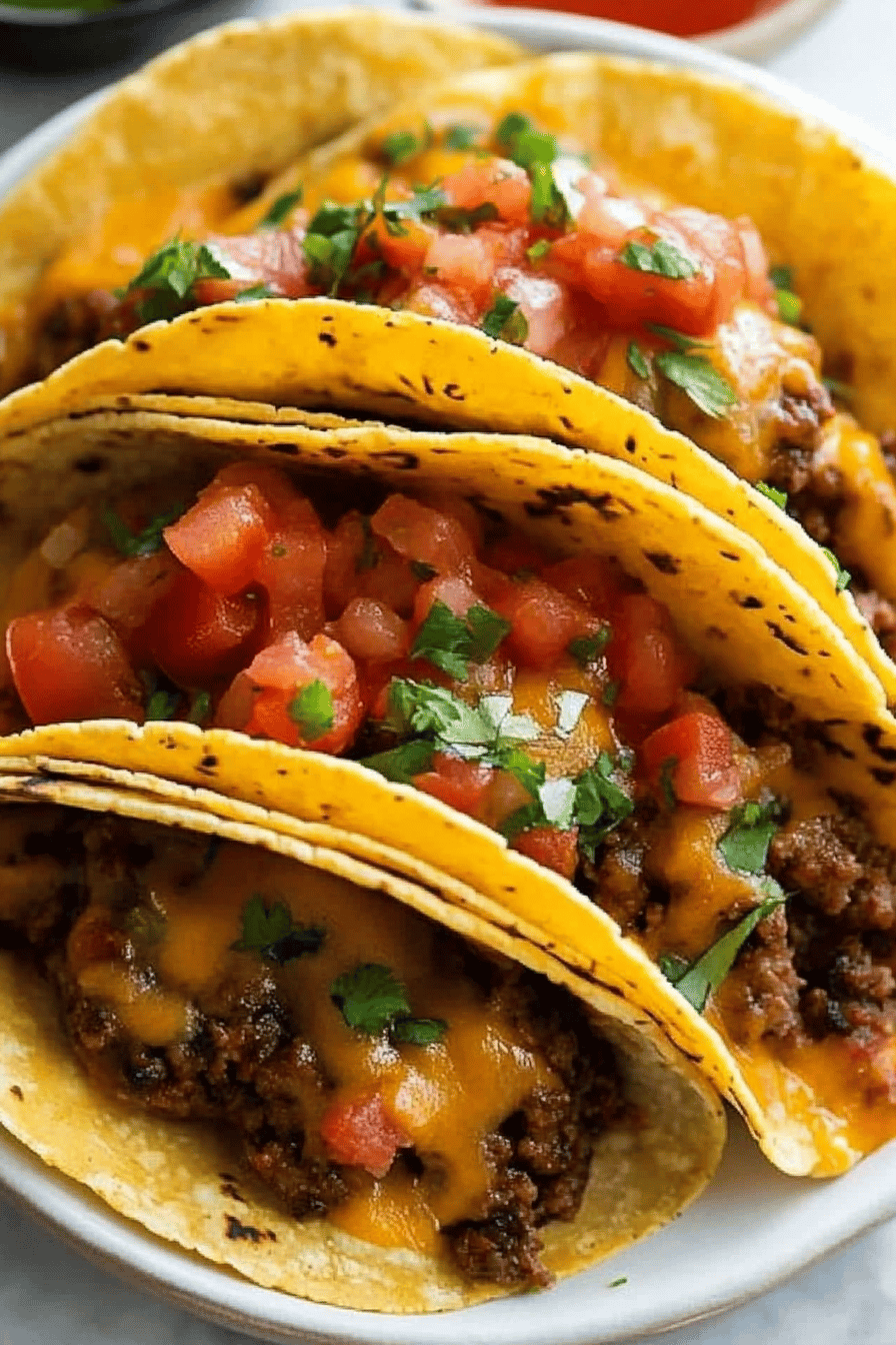 baked tacos final dish beautifully presented and ready to serve