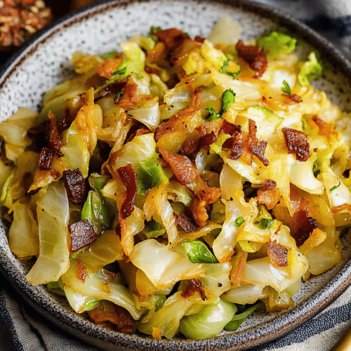 fried cabbage side dish