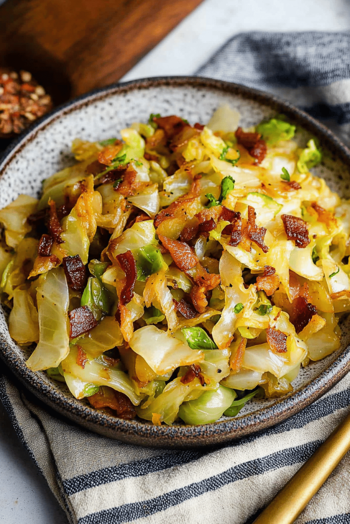fried cabbage side dish