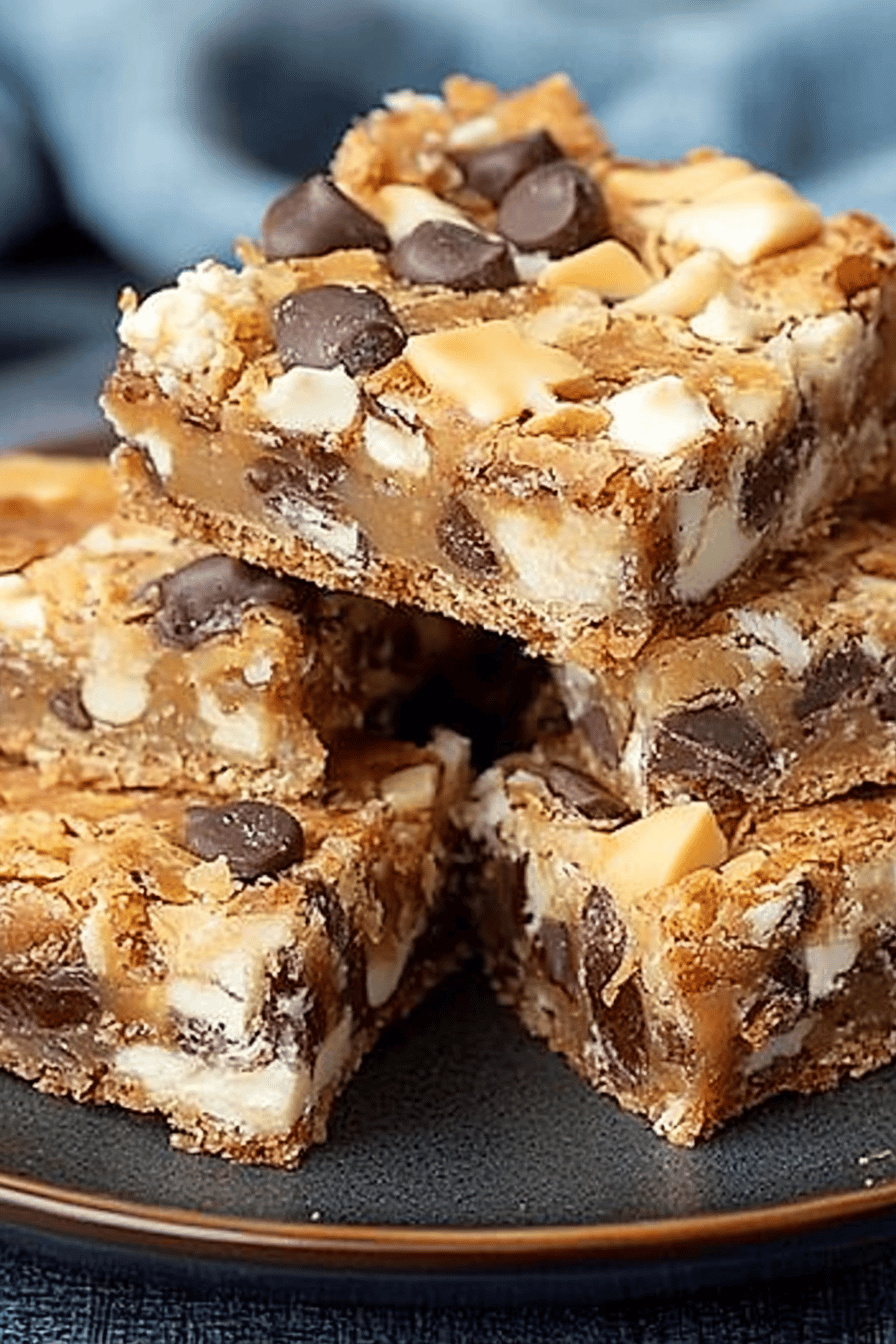 gluten-free 7-layer bars ingredients organized and measured on kitchen counter