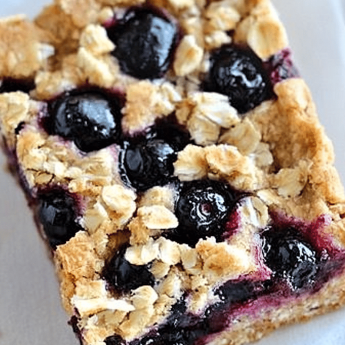 gluten-free blueberry oat bars