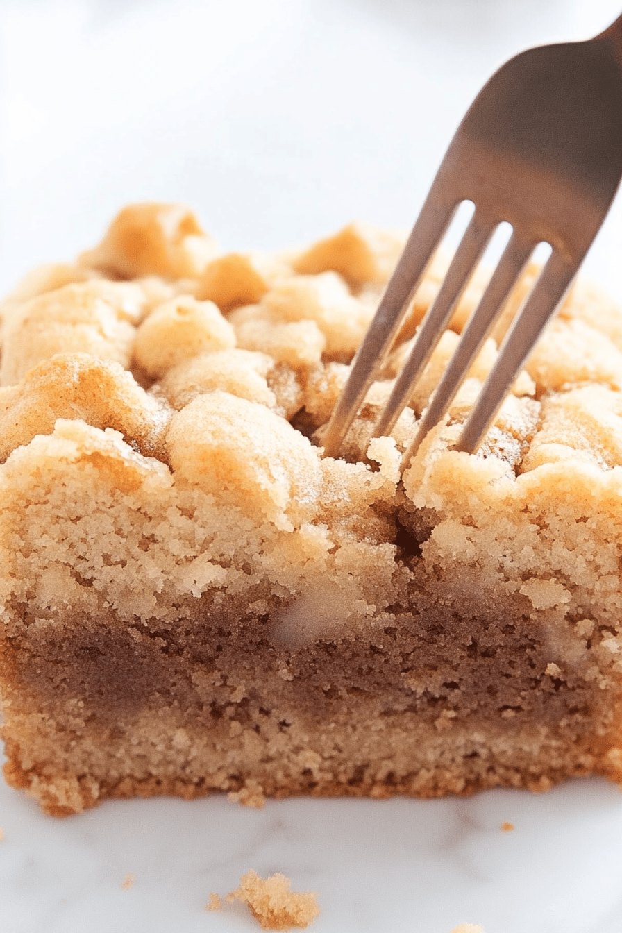 gluten-free coffee cake final dish beautifully presented and ready to serve