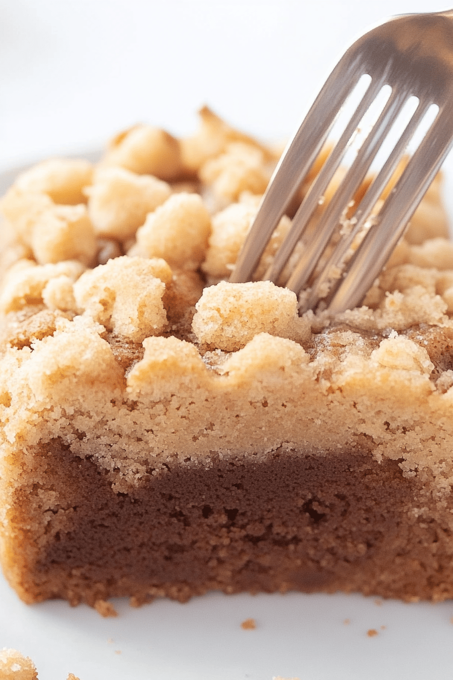 gluten-free coffee cake ingredients organized and measured on kitchen counter