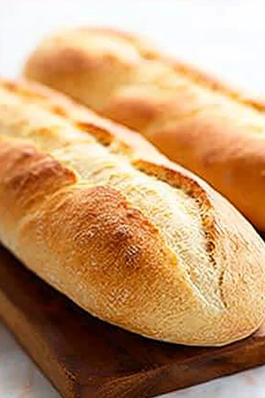 gluten-free french bread slice on plate showing perfect texture and swirl pattern