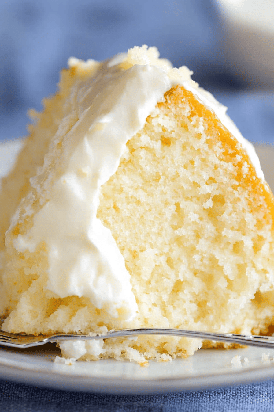 gluten-free lemon cake final dish beautifully presented and ready to serve