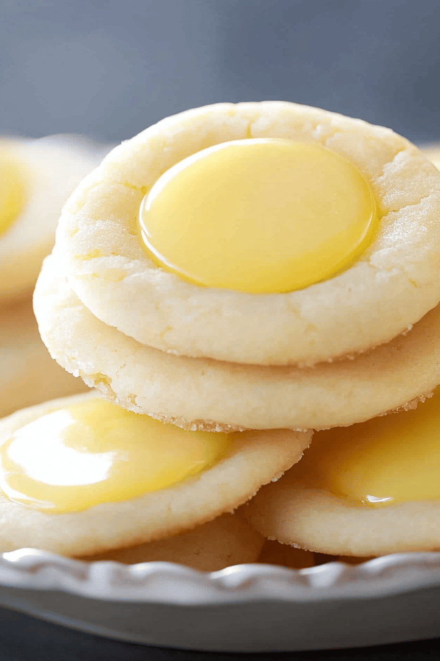 gluten-free lemon cookies final dish beautifully presented and ready to serve