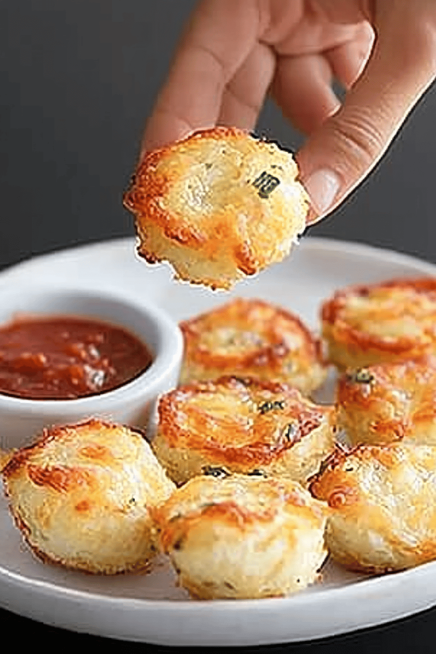 gluten-free pizza bites final dish beautifully presented and ready to serve