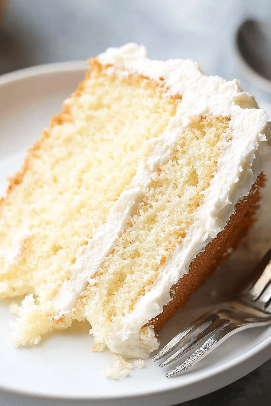 gluten-free vanilla cake ingredients organized and measured on kitchen counter