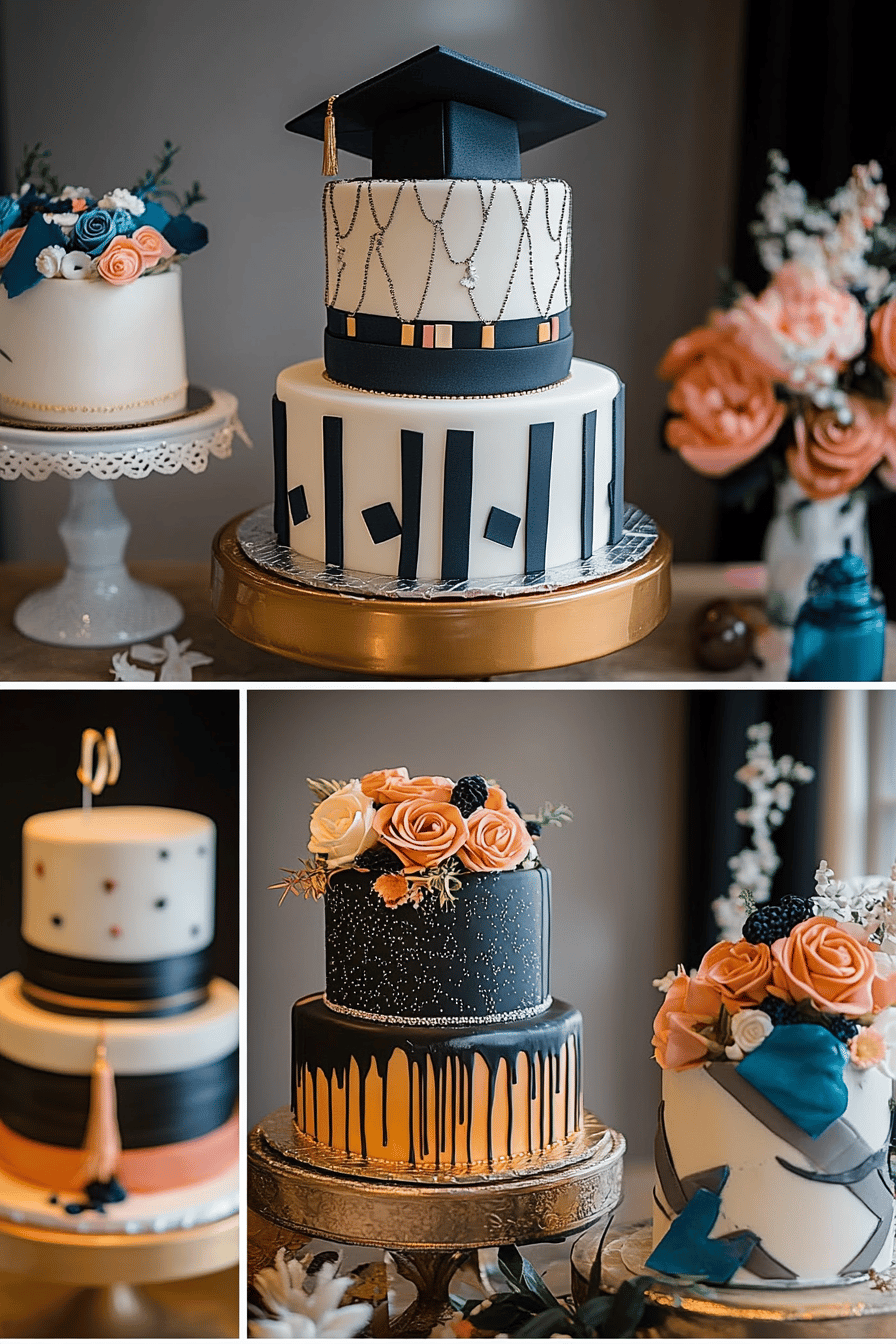 graduation cake ideas final dish beautifully presented and ready to serve