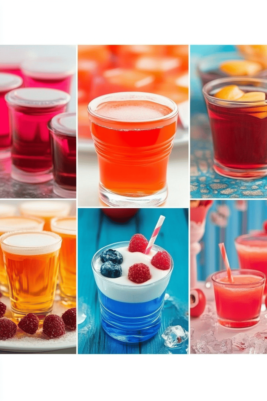 jello shots recipes slice on plate showing perfect texture and swirl pattern
