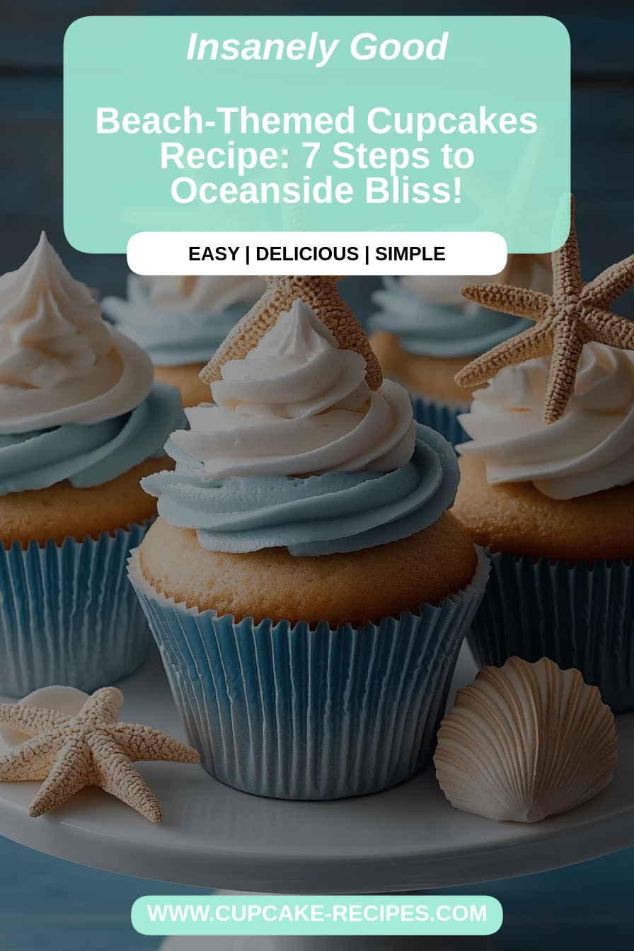 Beach Cupcakes Recipe final dish beautifully presented and ready to serve