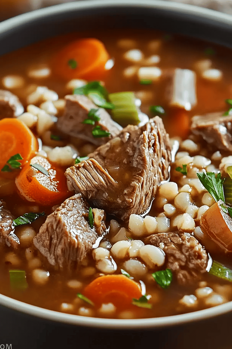 Beef Barley Soup Recipe