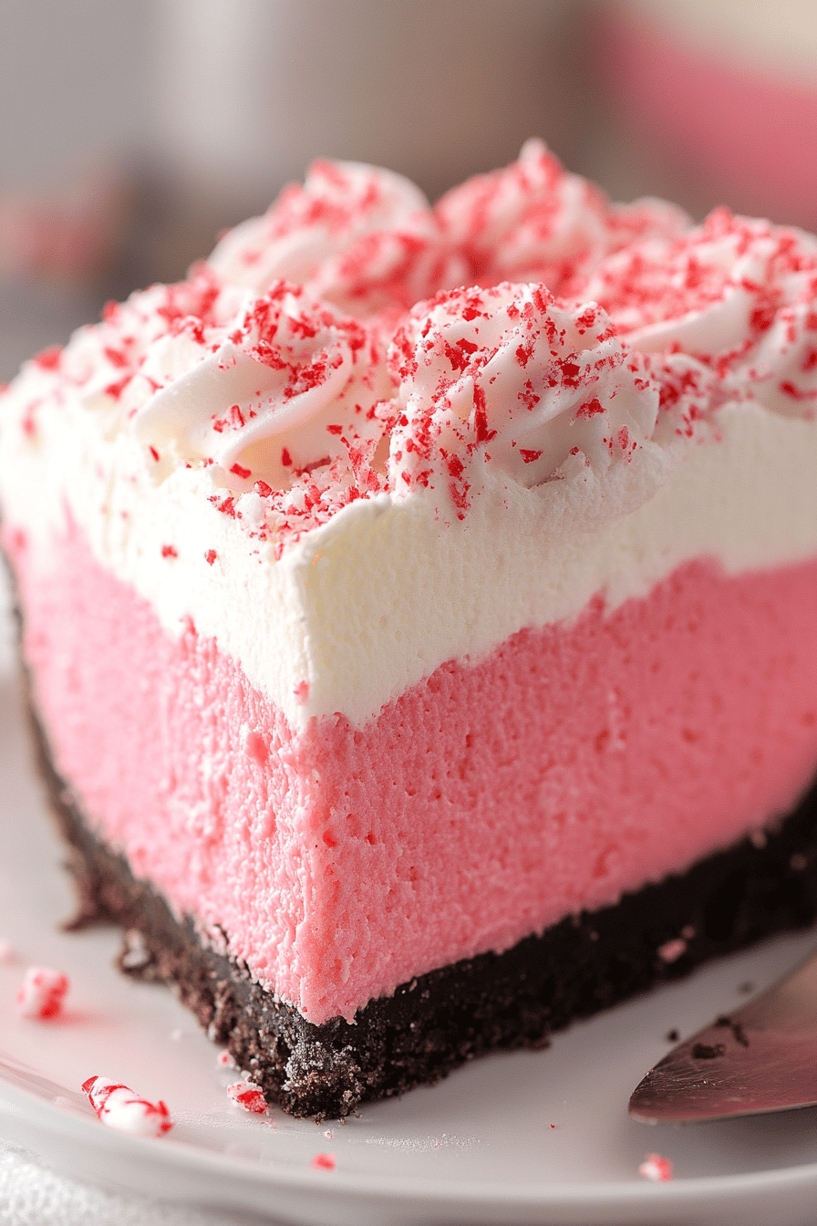 Candy Cane Pie Recipe ingredients organized and measured on kitchen counter