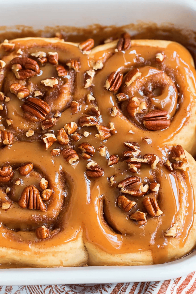 Caramel Pecan Cinnamon Rolls