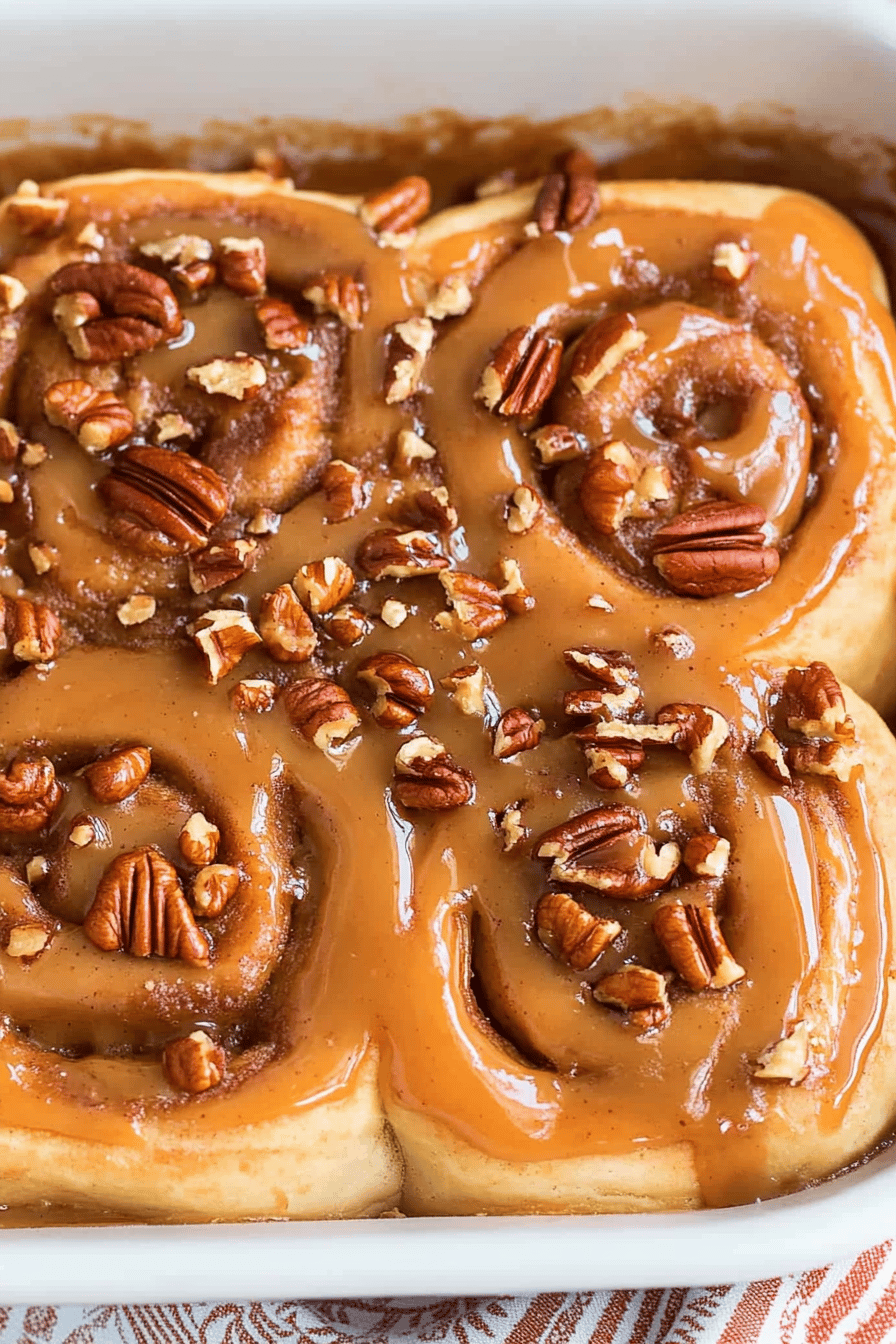 Caramel Pecan Cinnamon Rolls