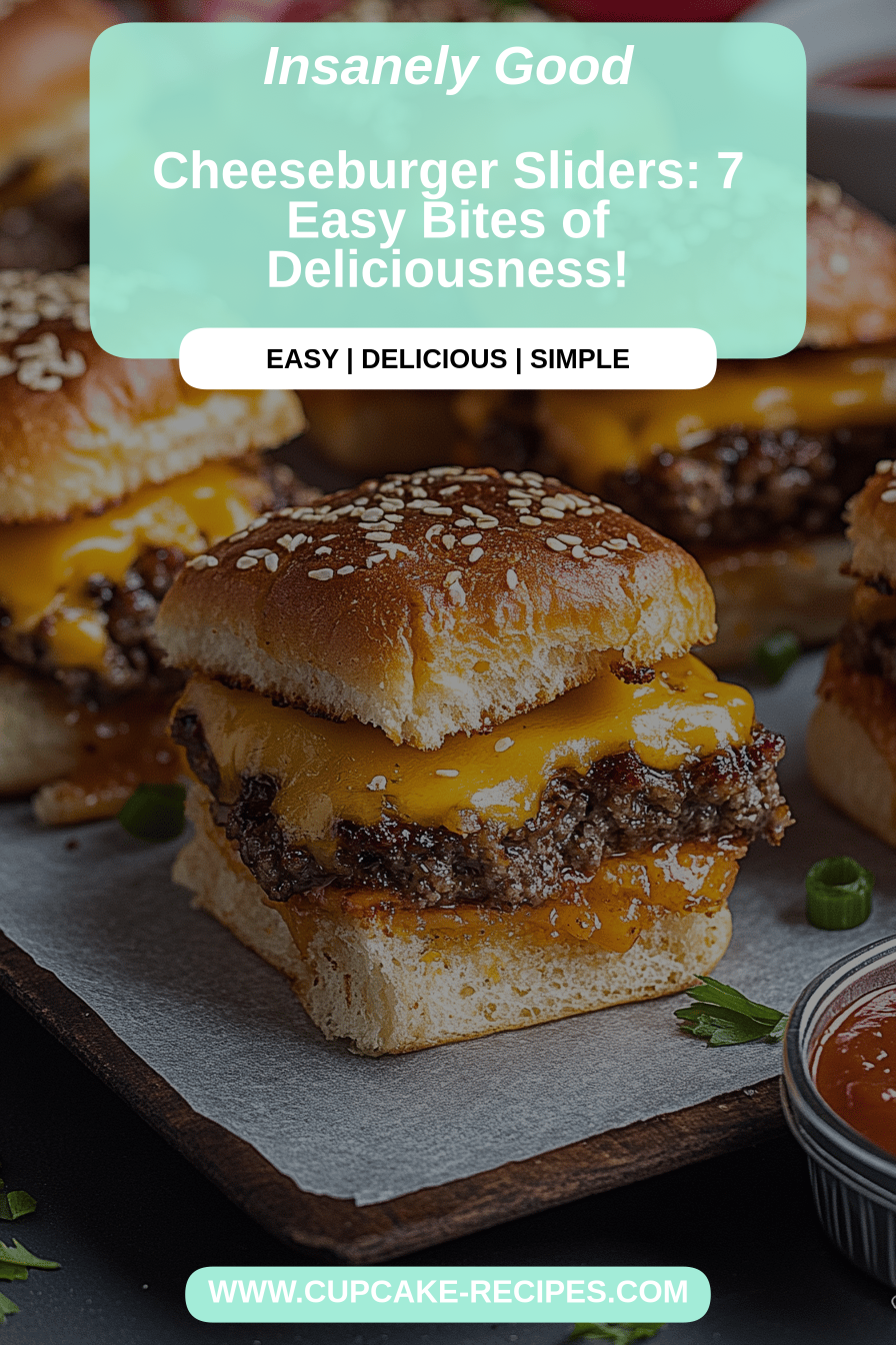 Cheeseburger sliders final dish beautifully presented and ready to serve