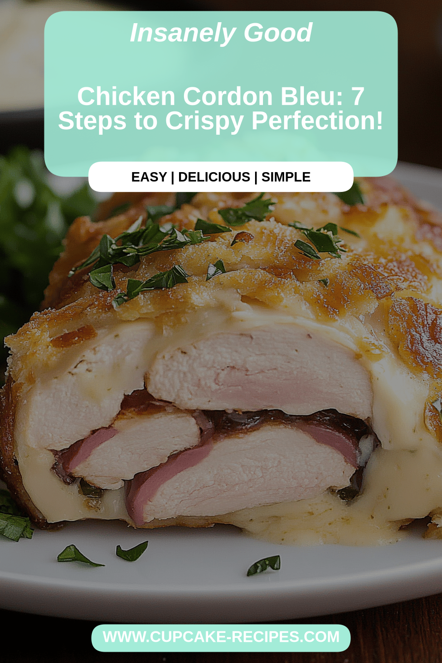 Chicken Cordon Bleu final dish beautifully presented and ready to serve