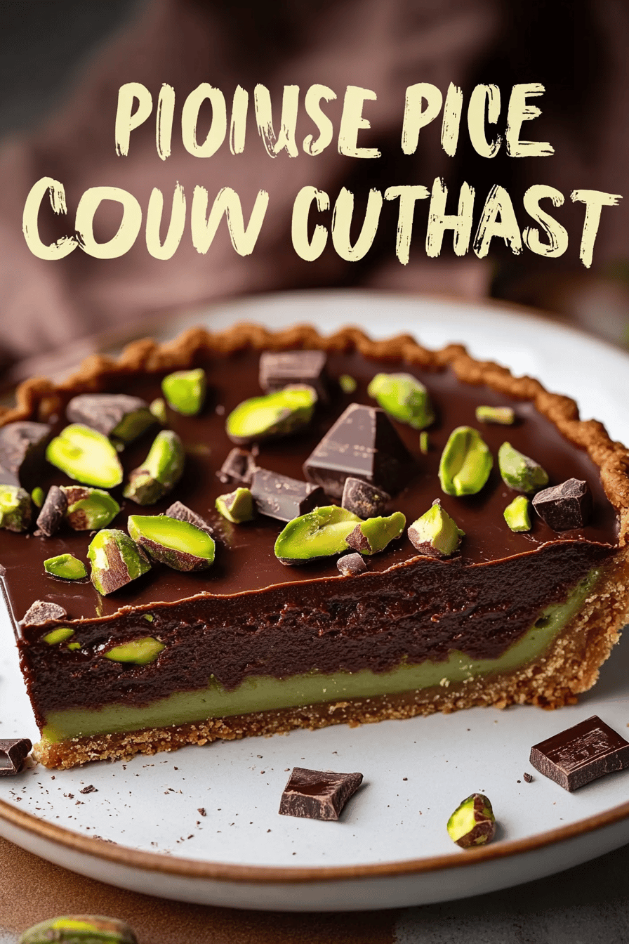 Chocolate Pistachio Tart Recipe