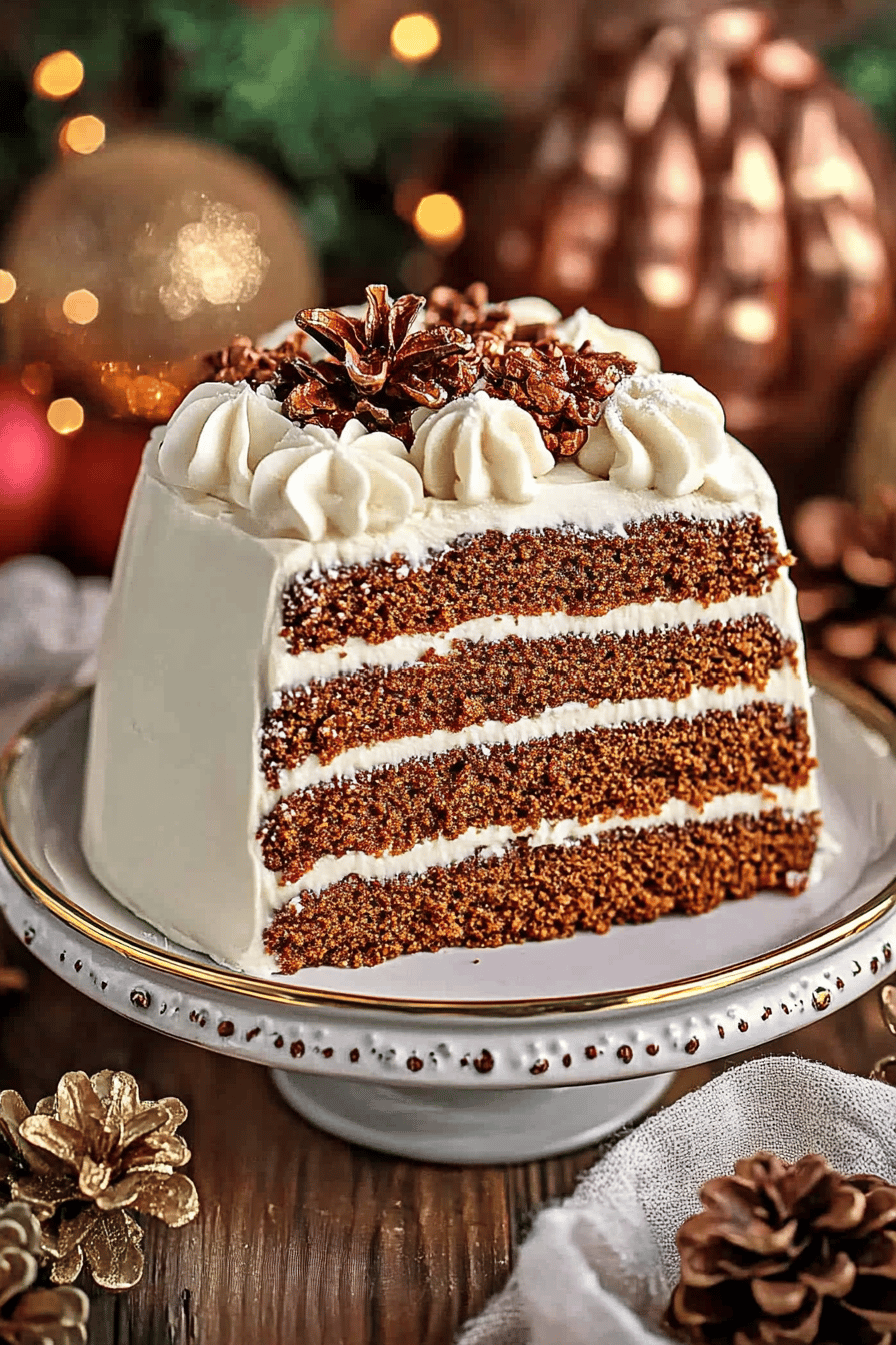 Christmas Gingerbread Cake