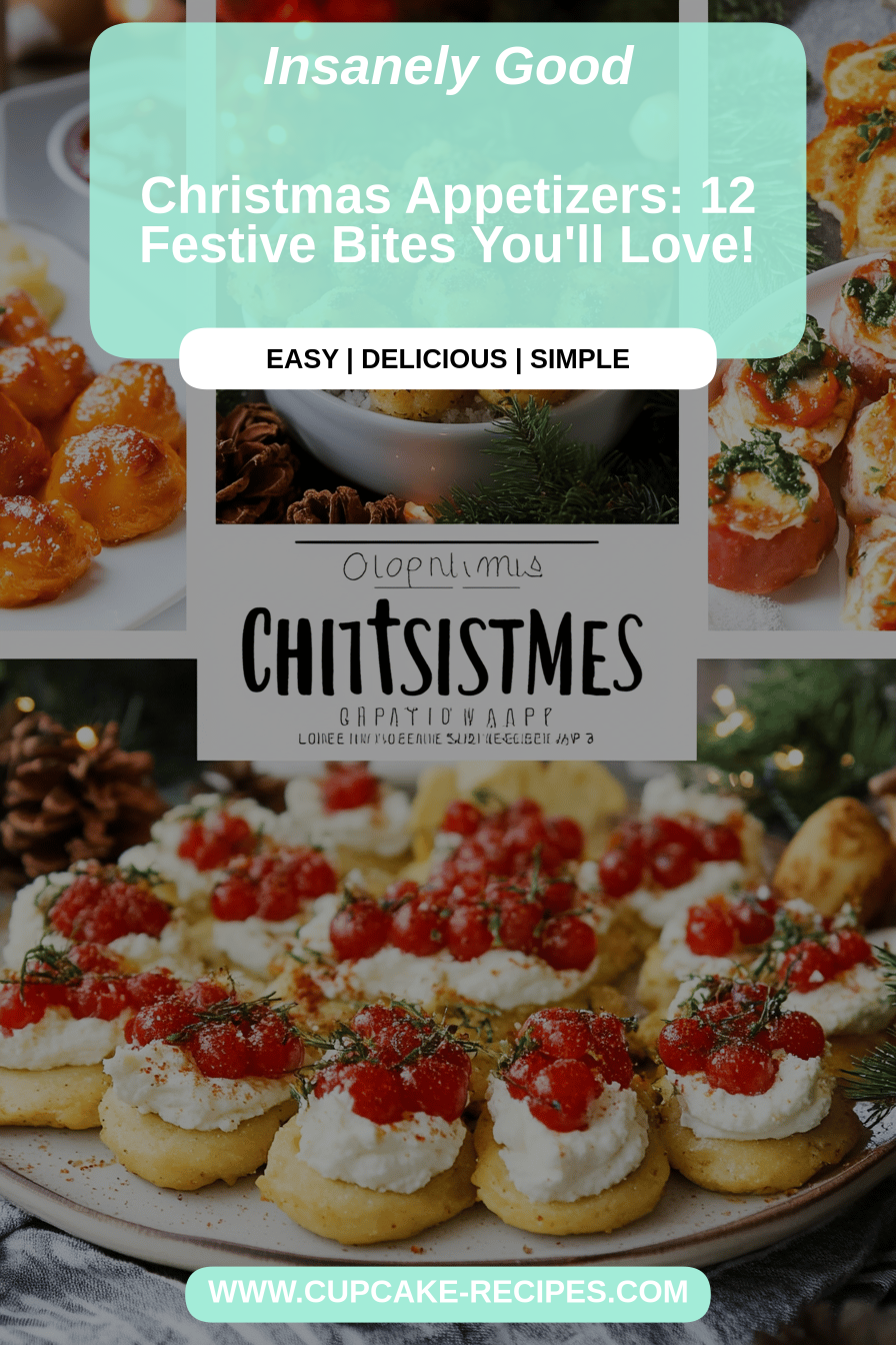 Christmas appetizers final dish beautifully presented and ready to serve