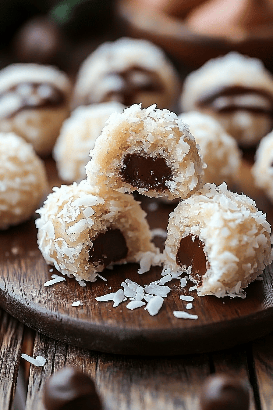 Coconut Cookie Balls slice on plate showing perfect texture and swirl pattern