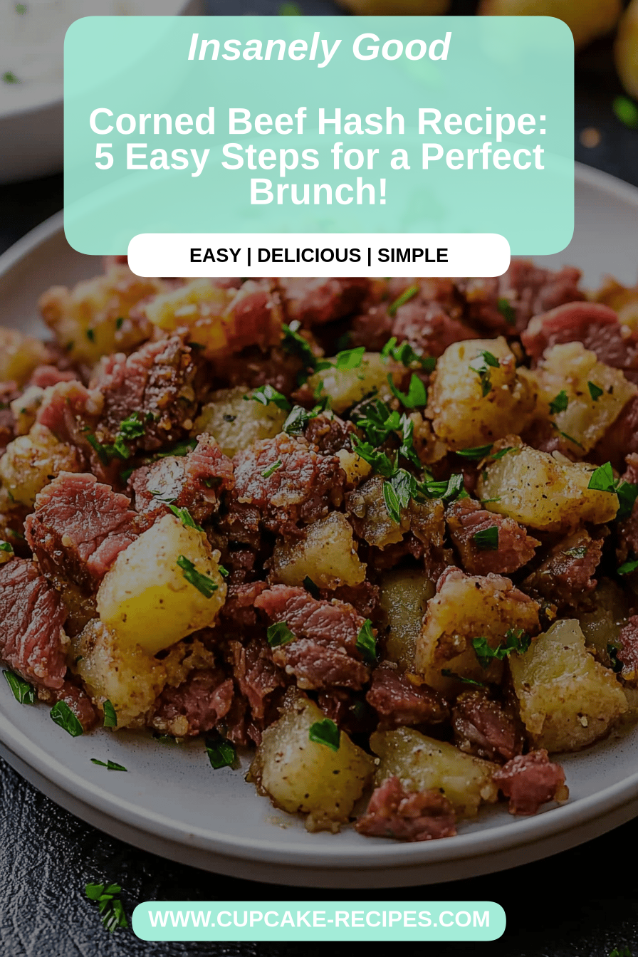 Corned Beef Hash Recipe final dish beautifully presented and ready to serve