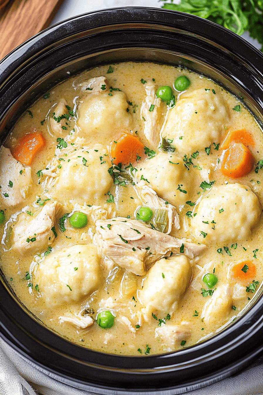 Crockpot Chicken and Dumplings ingredients organized and measured on kitchen counter