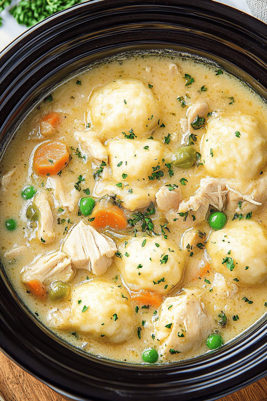 Crockpot Chicken and Dumplings